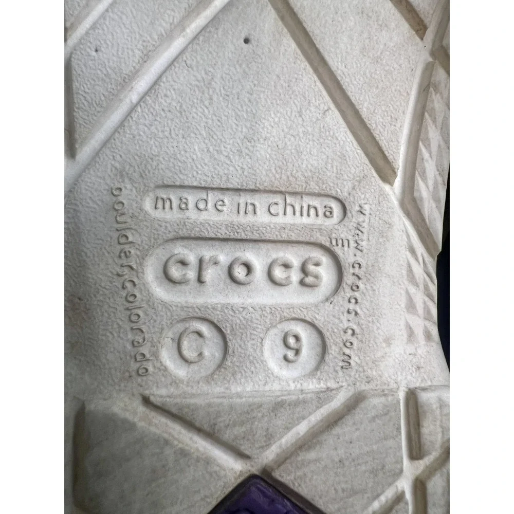 Crocs Kids Boat Shoes Purple Size 9